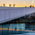 Bilde tatt ved operaen i Oslo